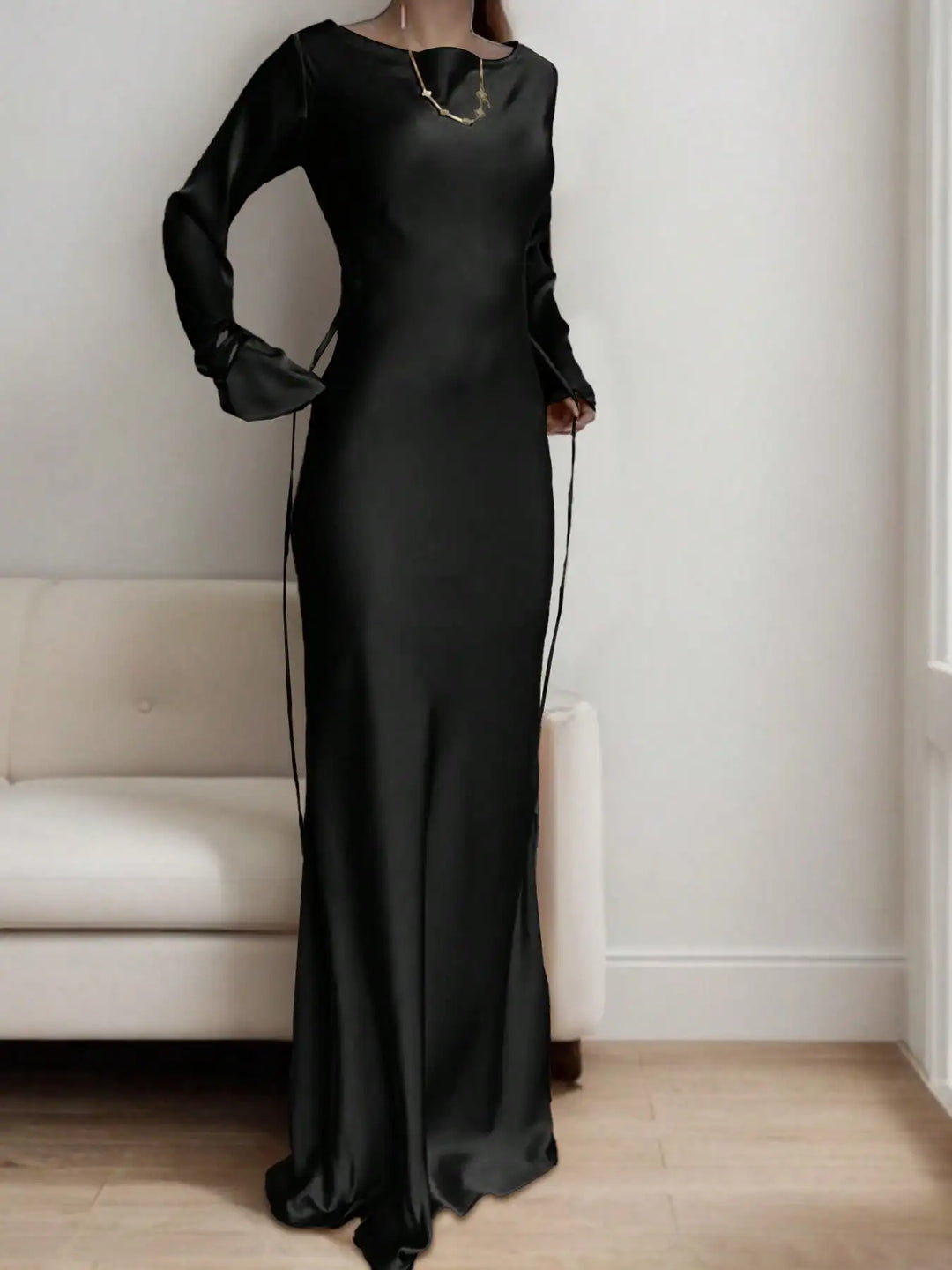 Serena Satin Maxi Dress