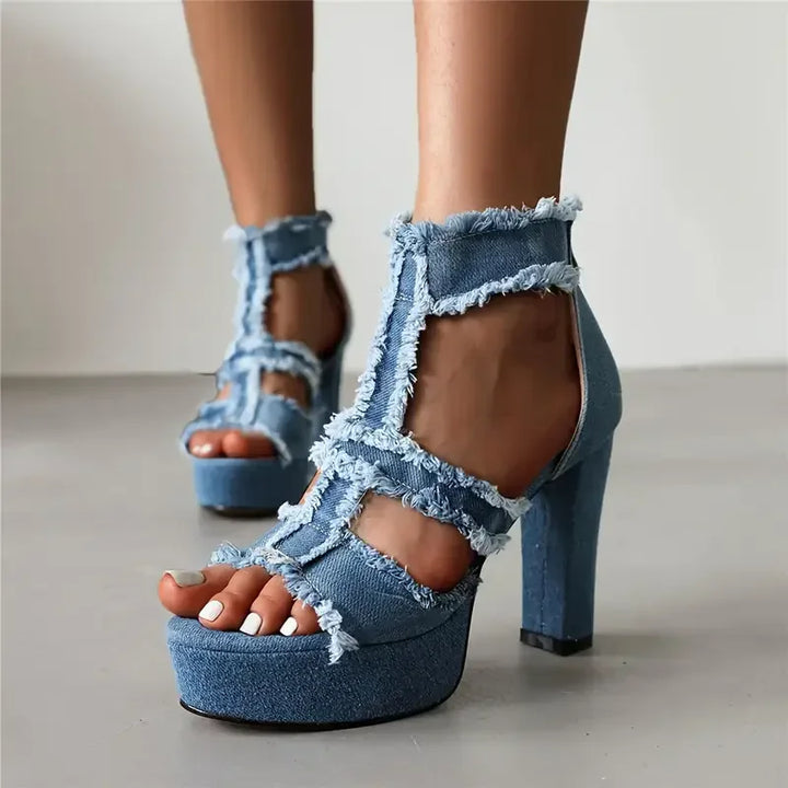 Sfilacciata Frayed Denim Platforms