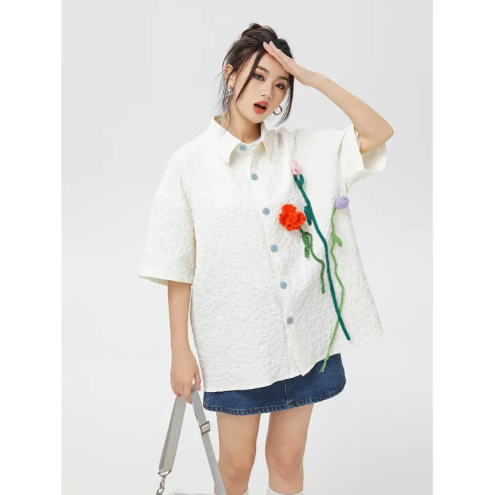 Mercer Crochet Bloom Shirt