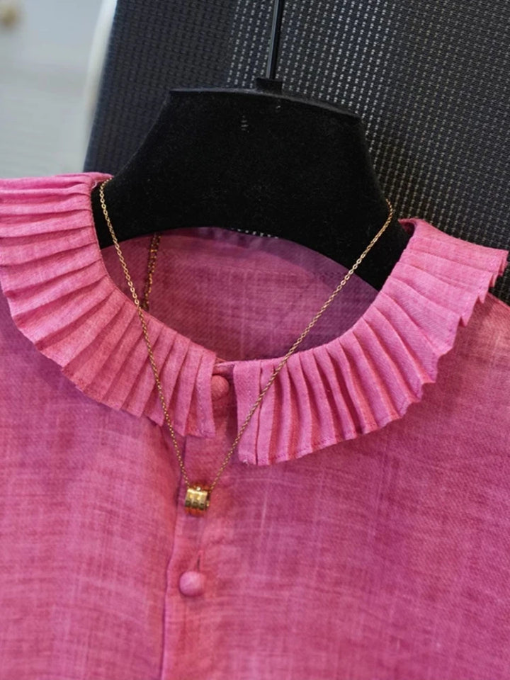 Pleatra Ruffle Blouse