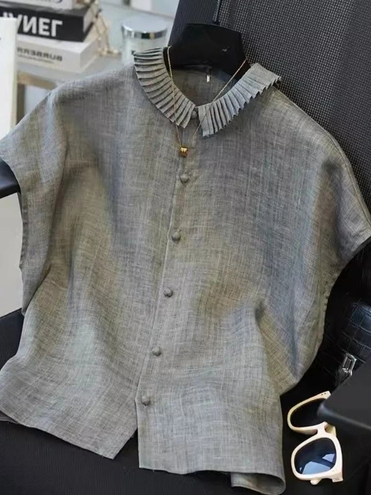 Pleatra Ruffle Blouse