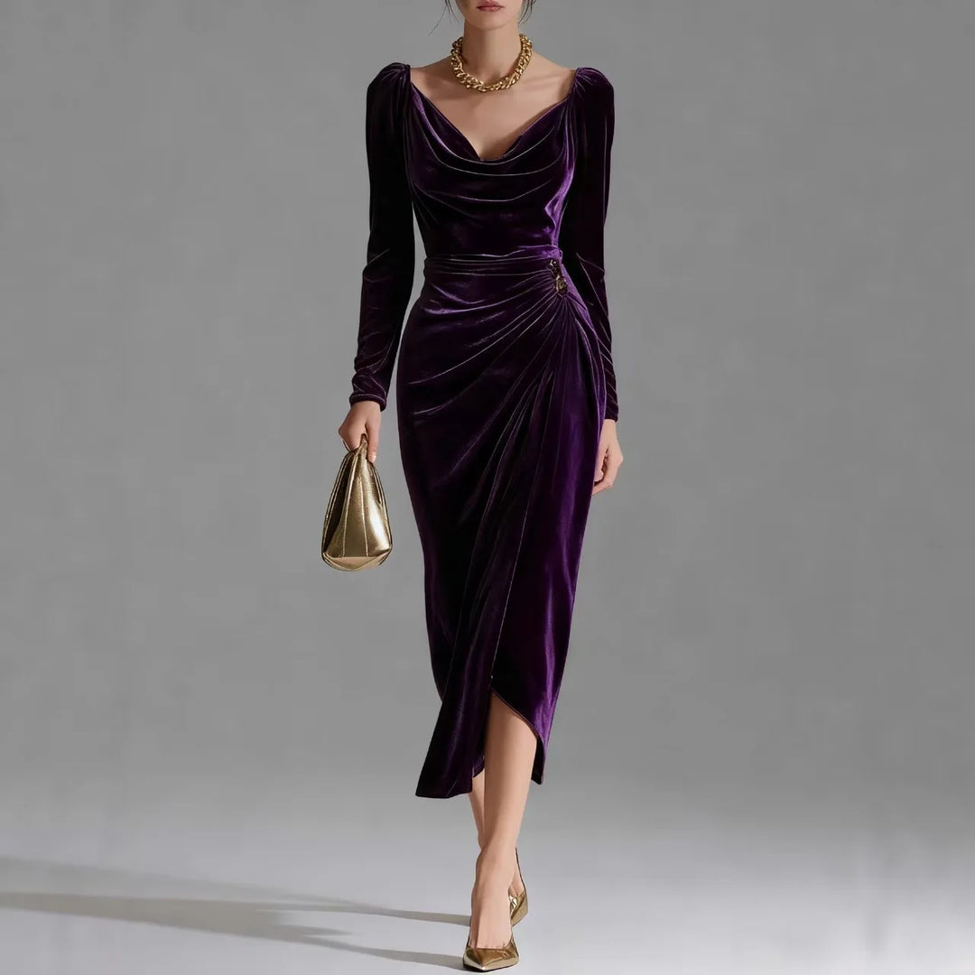 Elysian Ruched Midi Dress