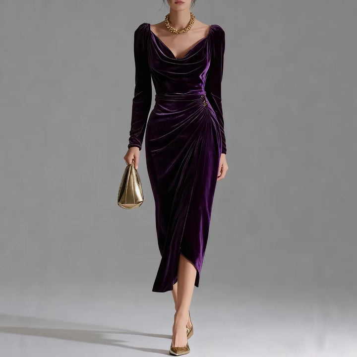 Elysian Ruched Midi Dress
