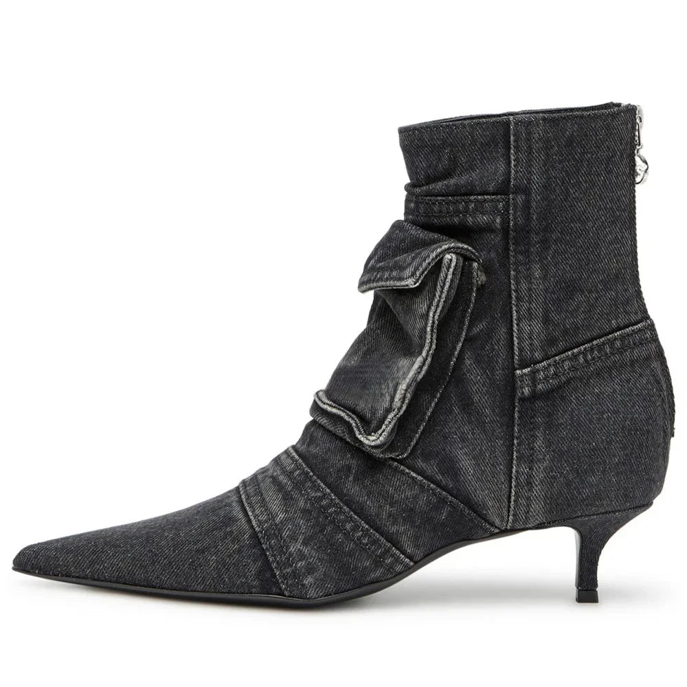 Stonewash Kitten Boots