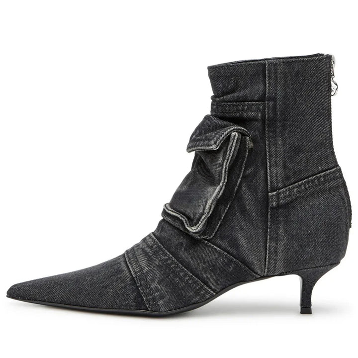 Stonewash Kitten Boots