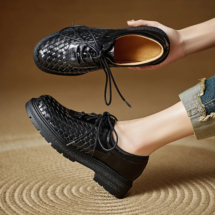 Tressa Woven Leather Oxfords
