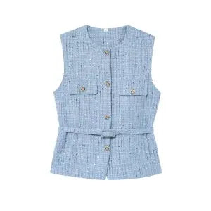 Delphine Tweed Vest