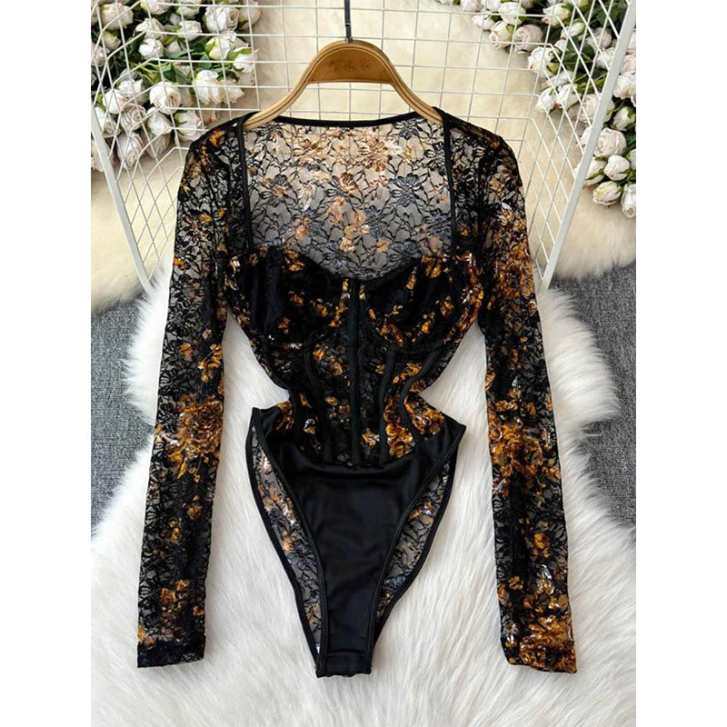 Ivy Veil Lace Bodysuit