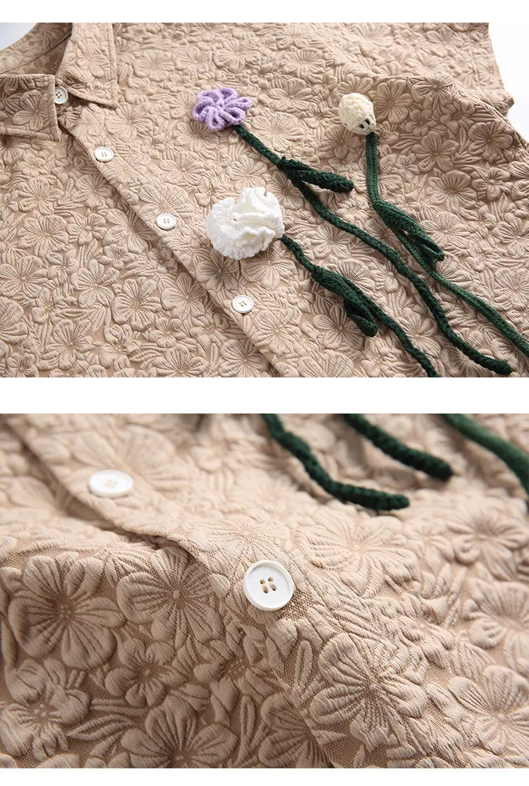 Mercer Crochet Bloom Shirt