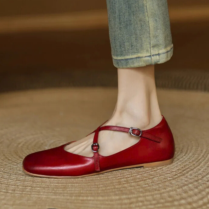 Valenza Leather Flats
