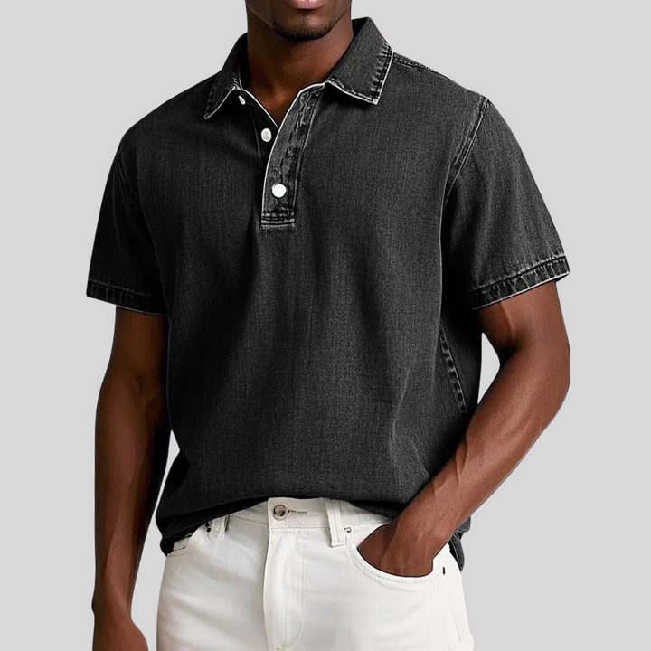Denim Mercer Polo