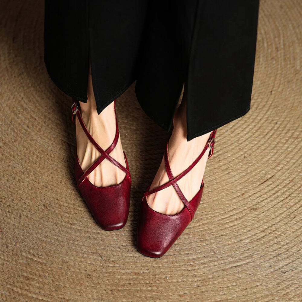 Averra Leather Slingbacks