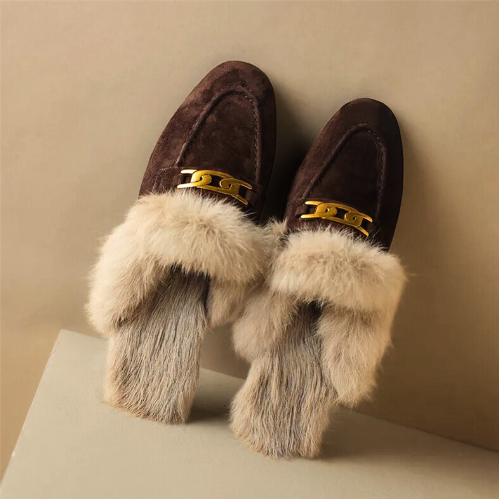 Ferra Suede Wool Mule