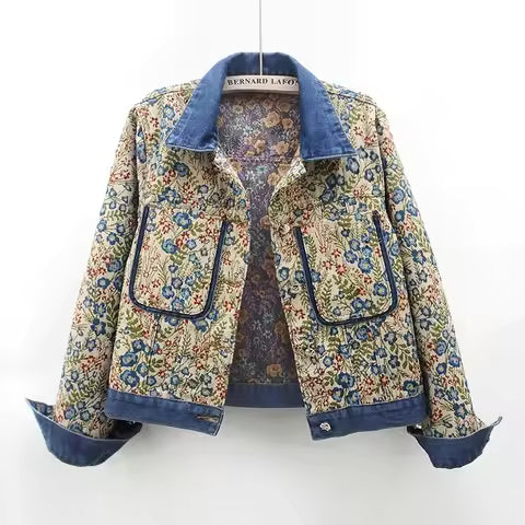 Giardino Jacquard Denim Jacket