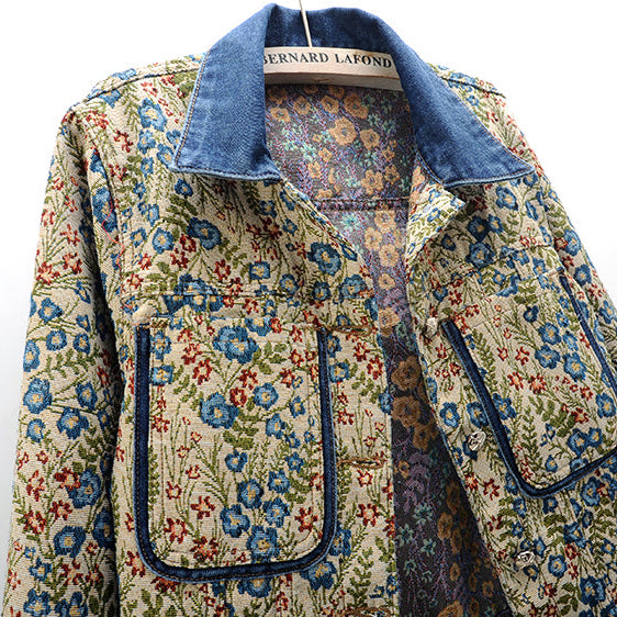 Giardino Jacquard Denim Jacket