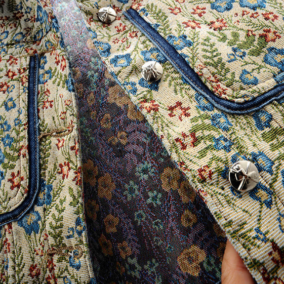 Giardino Jacquard Denim Jacket