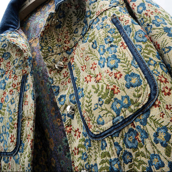 Giardino Jacquard Denim Jacket