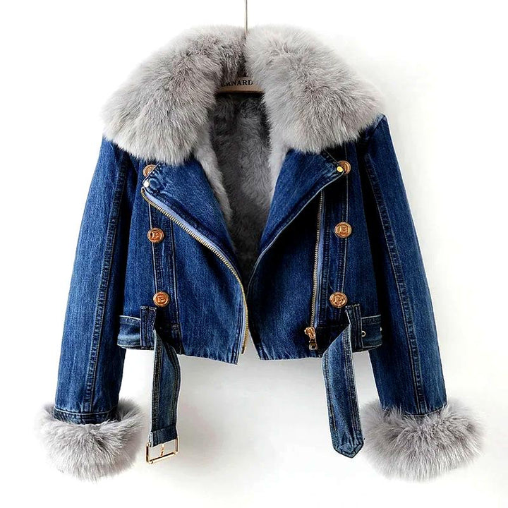 Vulpina Fur Denim Jacket
