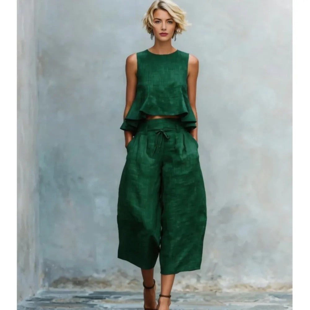 Estiva Ruffle Linen Set