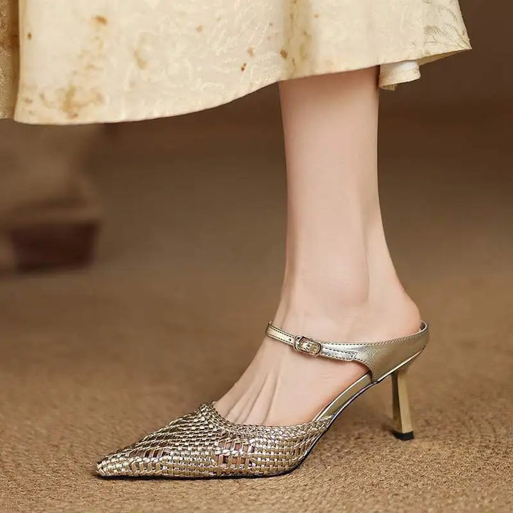 Bellagio Woven Slingbacks