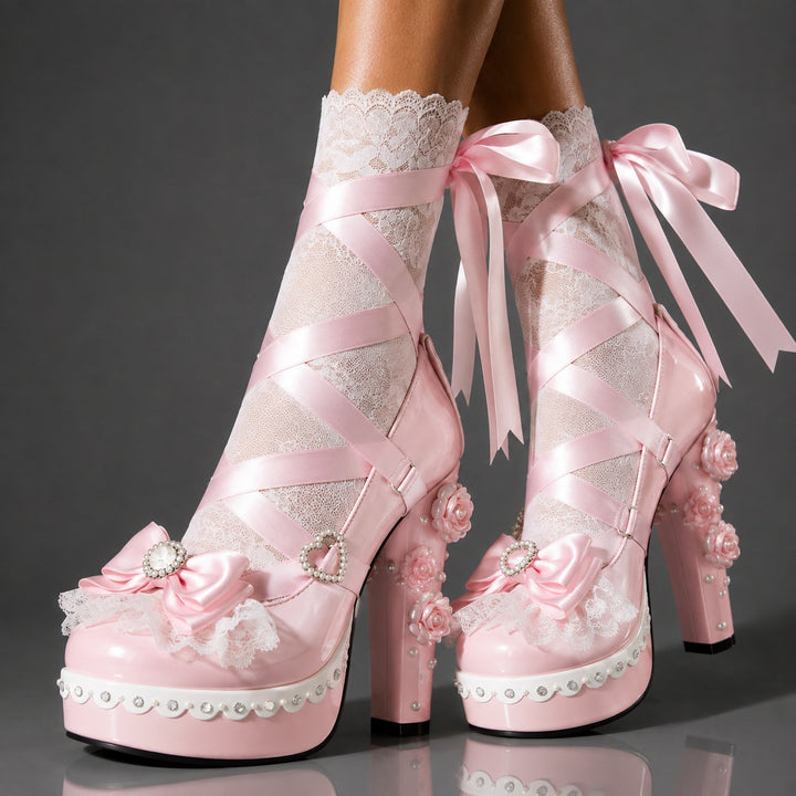 Ballerine Ribbon Platform Heels — ce_brooklyn_s3_01