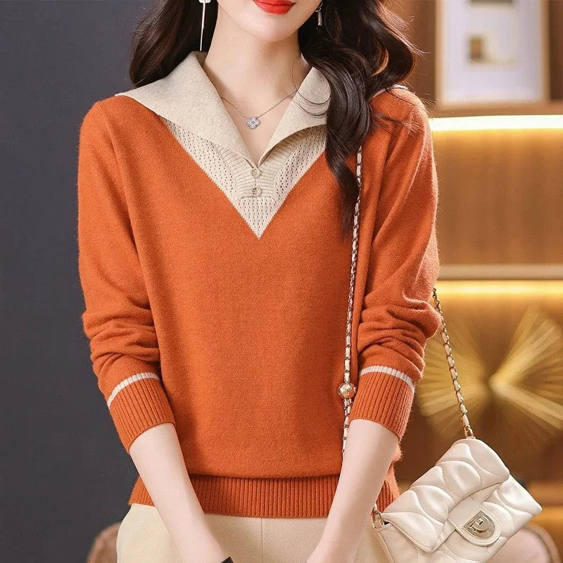 Matilde Collared Knit Pullover