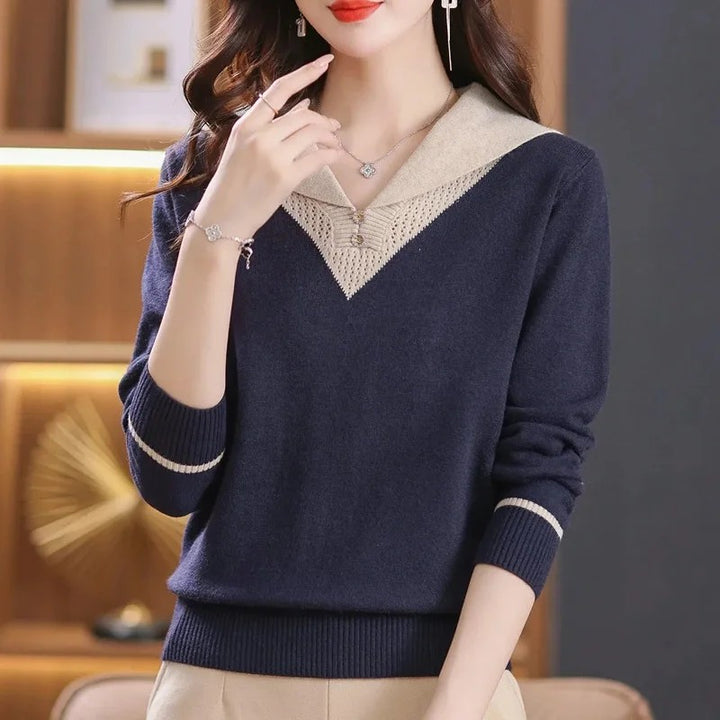 Matilde Collared Knit Pullover