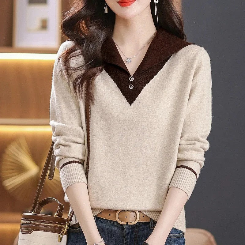 Matilde Collared Knit Pullover