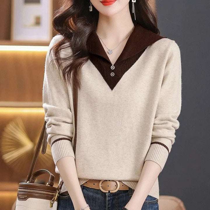 Matilde Collared Knit Pullover