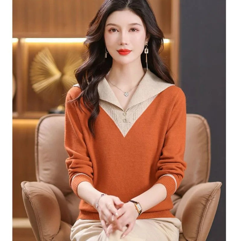 Matilde Collared Knit Pullover