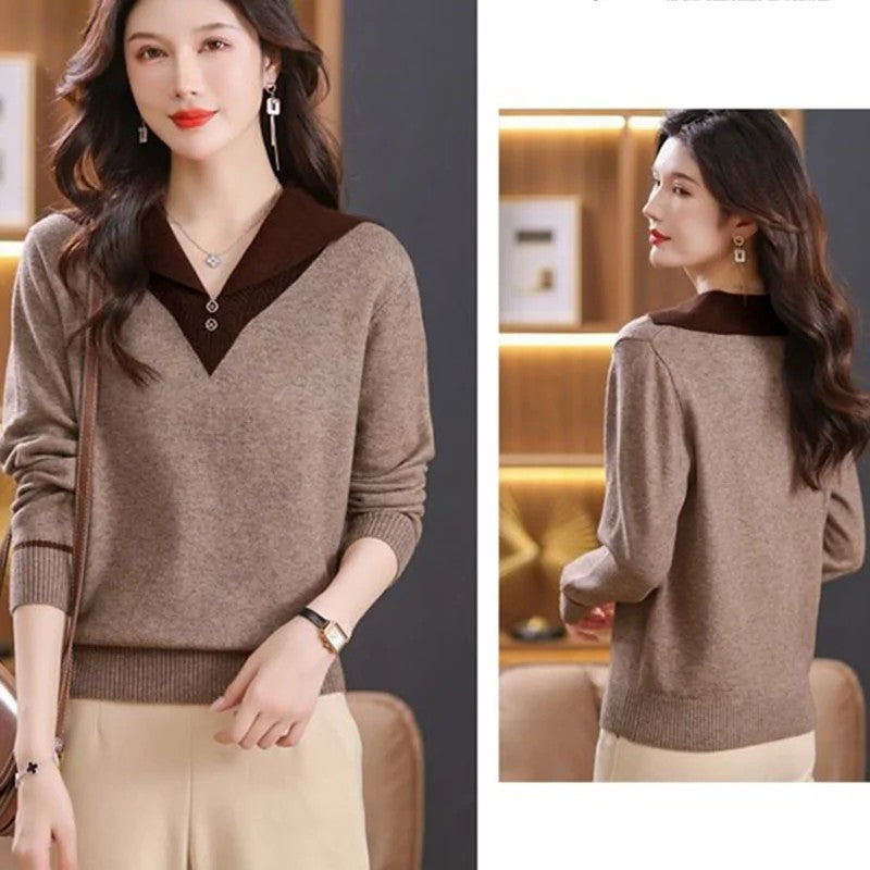 Matilde Collared Knit Pullover