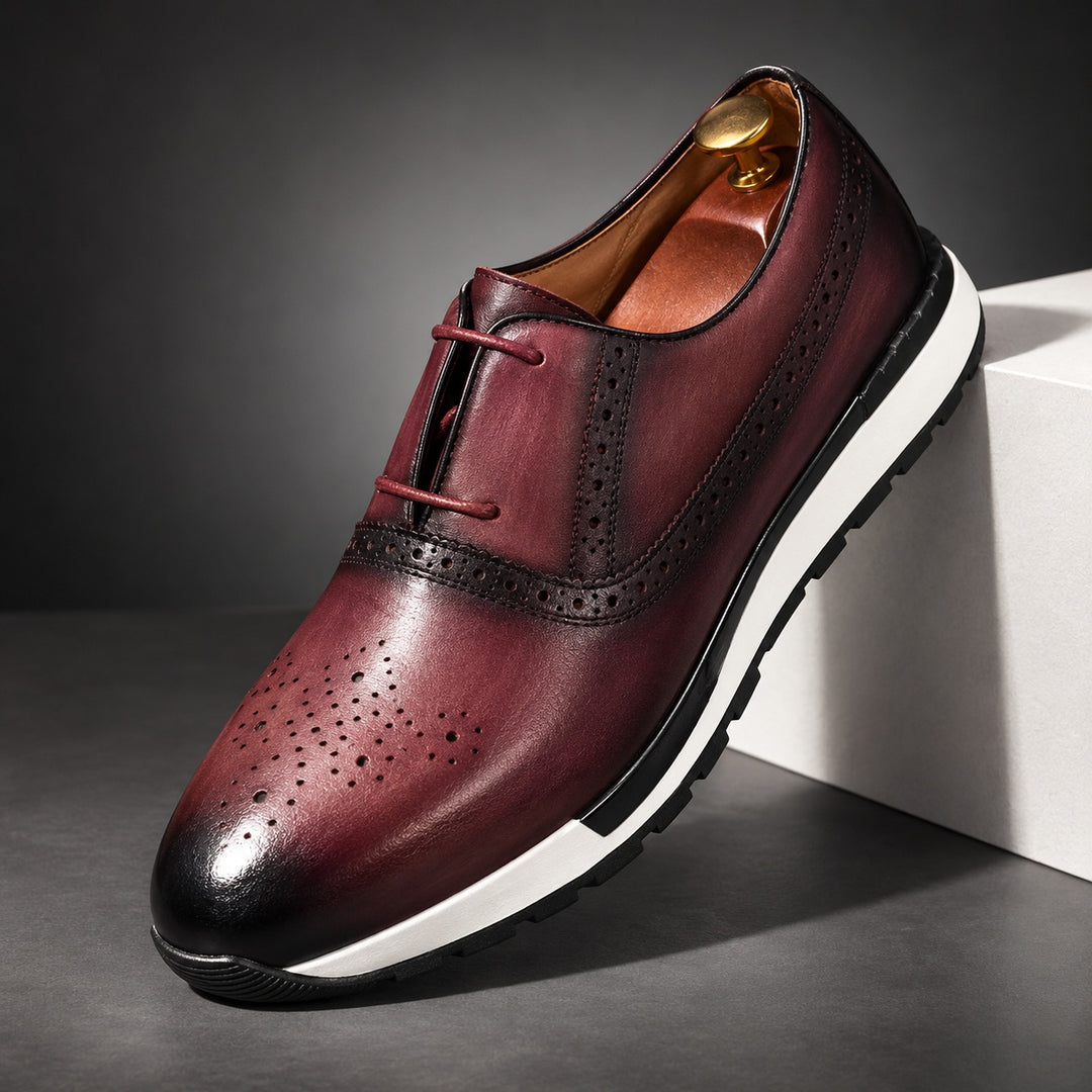 Brogue Sprint Leather Derbies — ce_angle_01