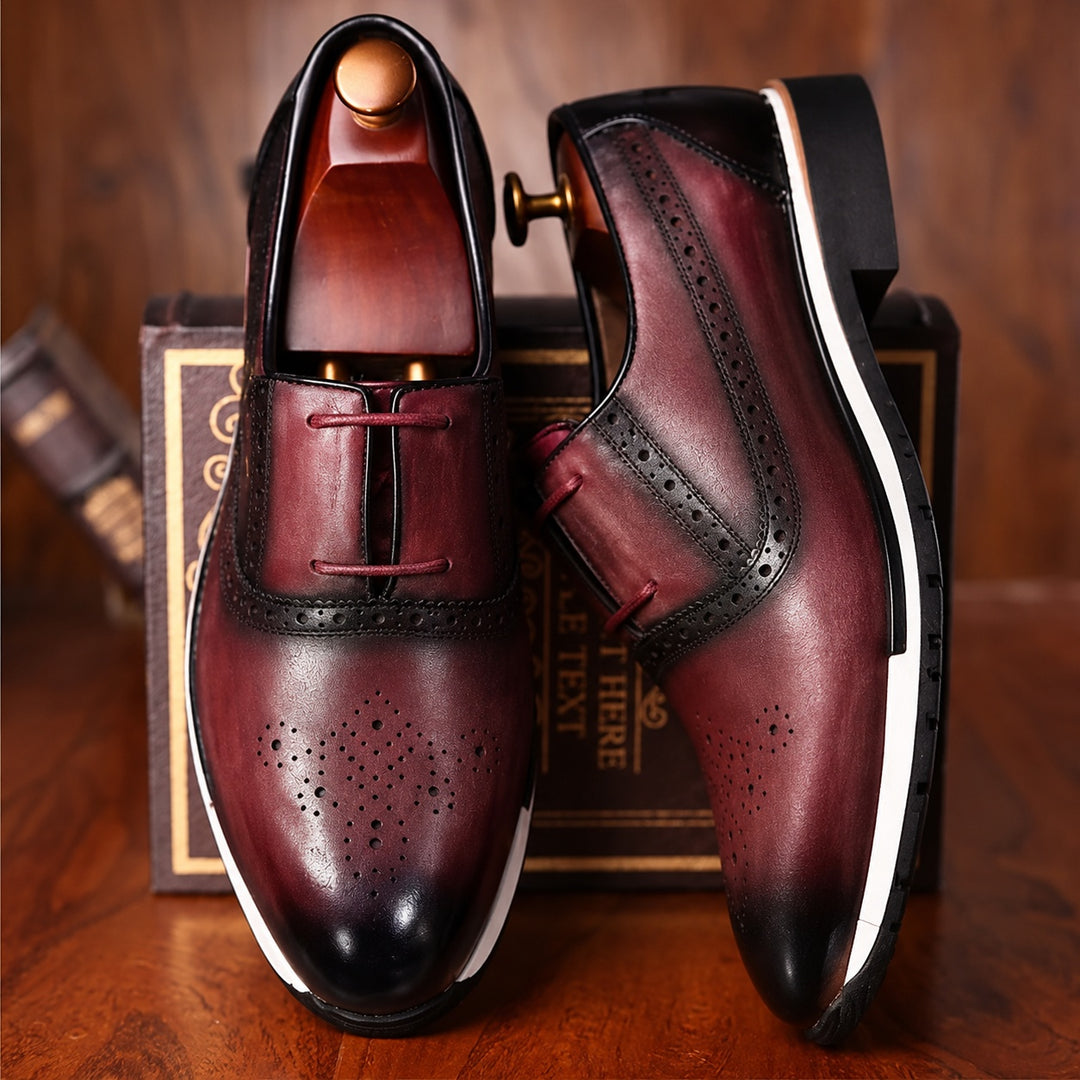 Brogue Sprint Leather Derbies — ce_angle_01