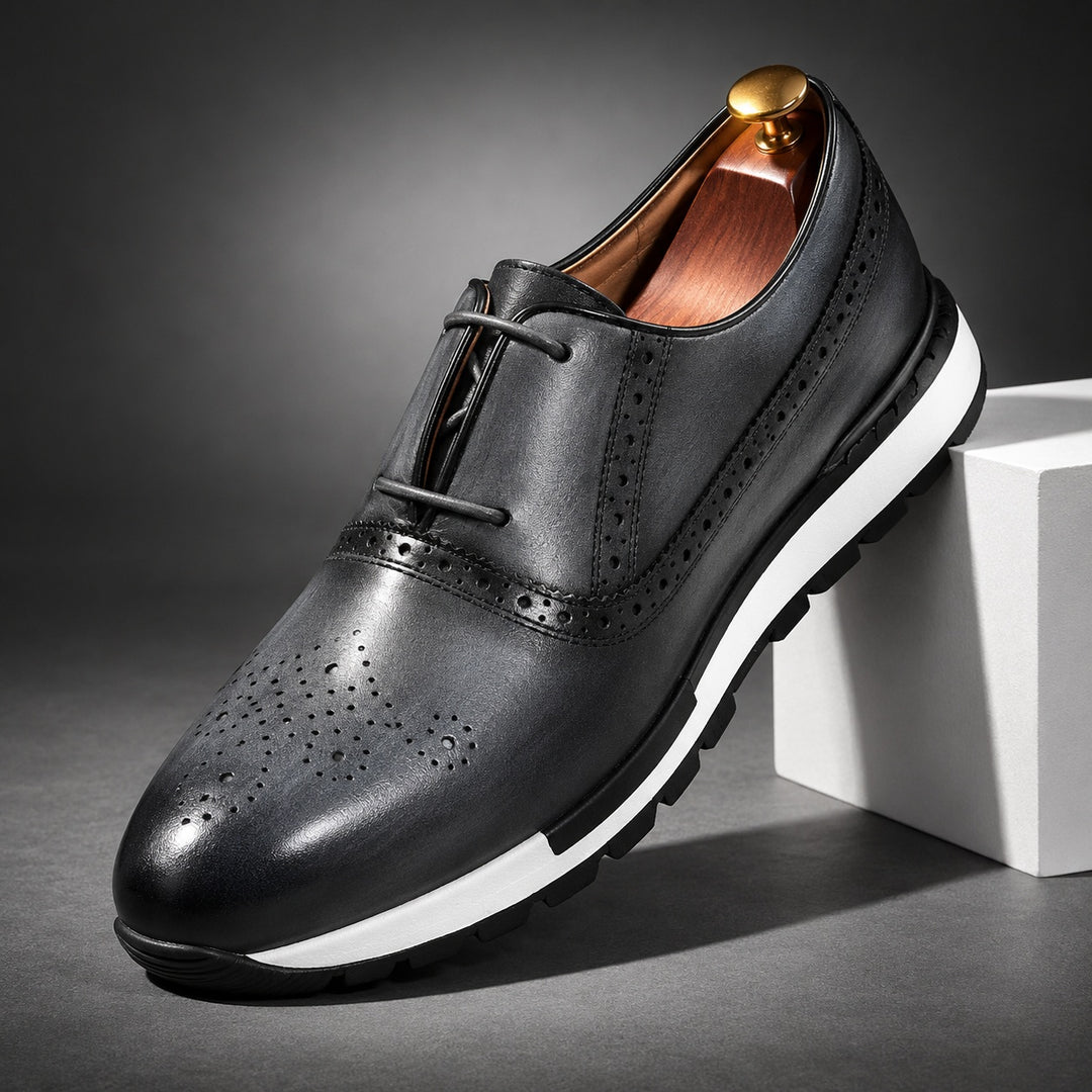 Brogue Sprint Leather Derbies — ce_angle_01