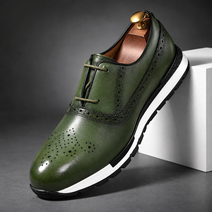 Brogue Sprint Leather Derbies — ce_angle_01