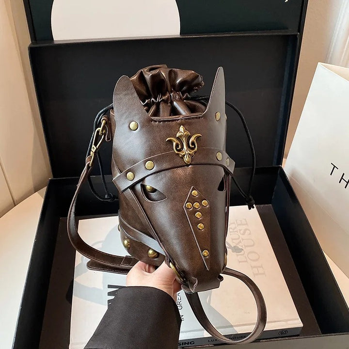 Destrier Horse-Head Bucket Bag