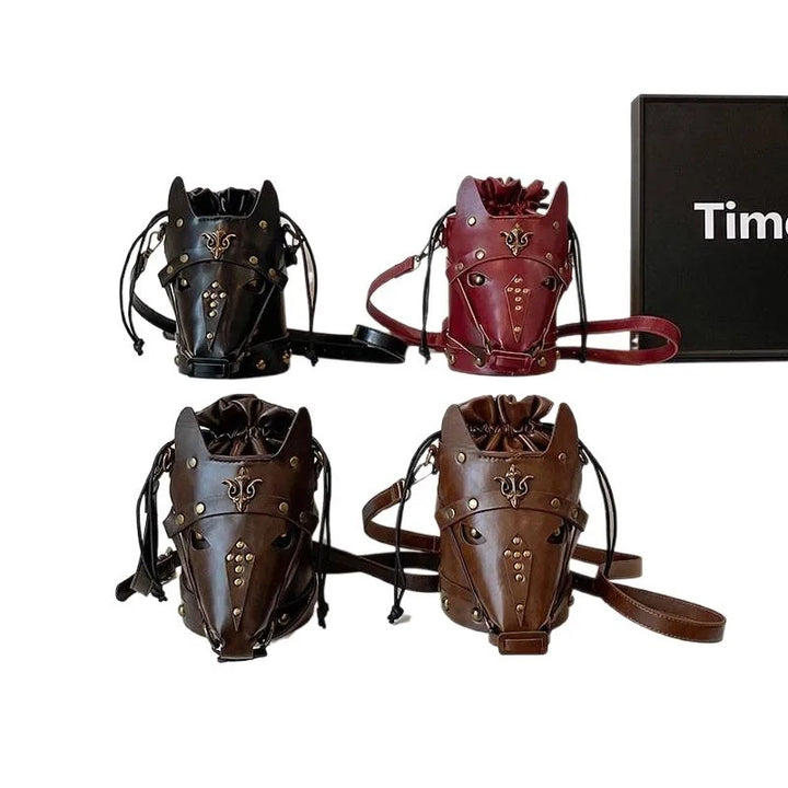 Destrier Horse-Head Bucket Bag
