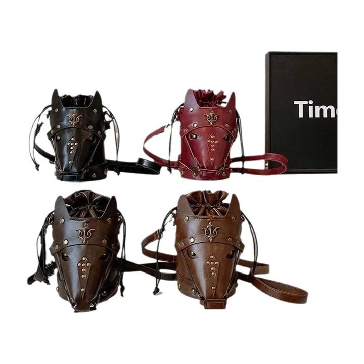 Destrier Horse-Head Bucket Bag