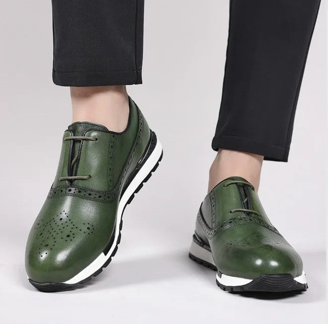 Brogue Sprint Leather Derbies