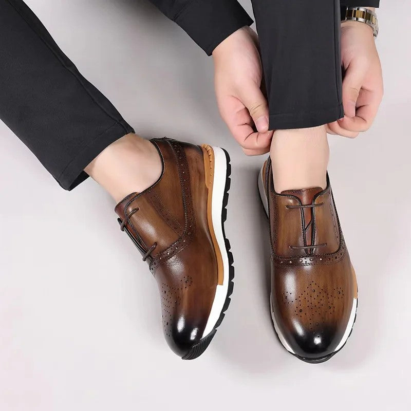 Brogue Sprint Leather Derbies
