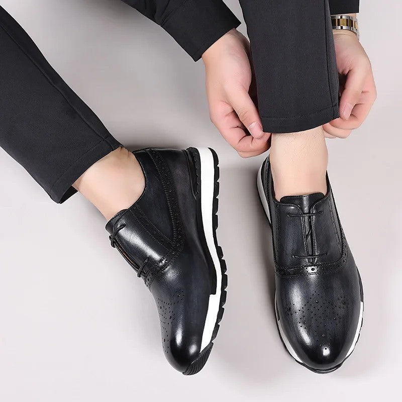 Brogue Sprint Leather Derbies