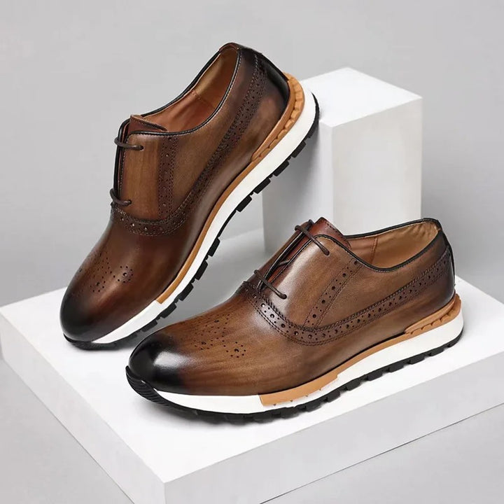 Brogue Sprint Leather Derbies