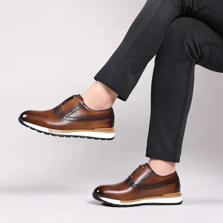 Brogue Sprint Leather Derbies