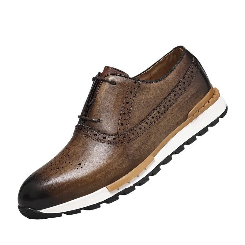 Brogue Sprint Leather Derbies
