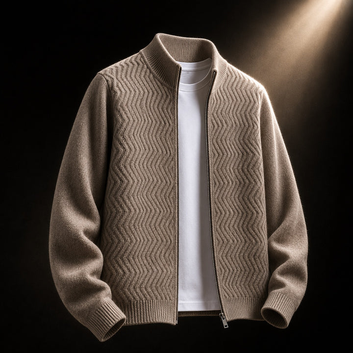 Chevron Wool Zip Cardigan — ce_soul_s3_01