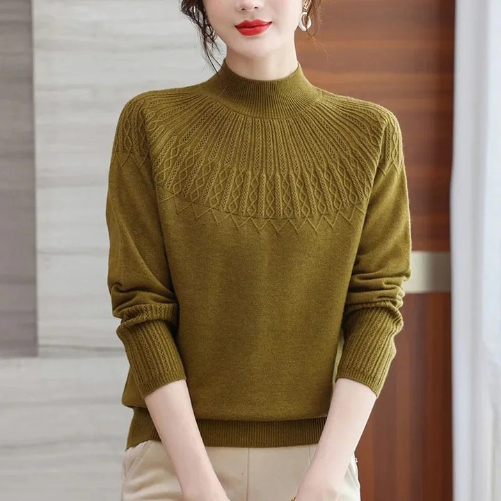 Sonnet Pointelle Mock Neck