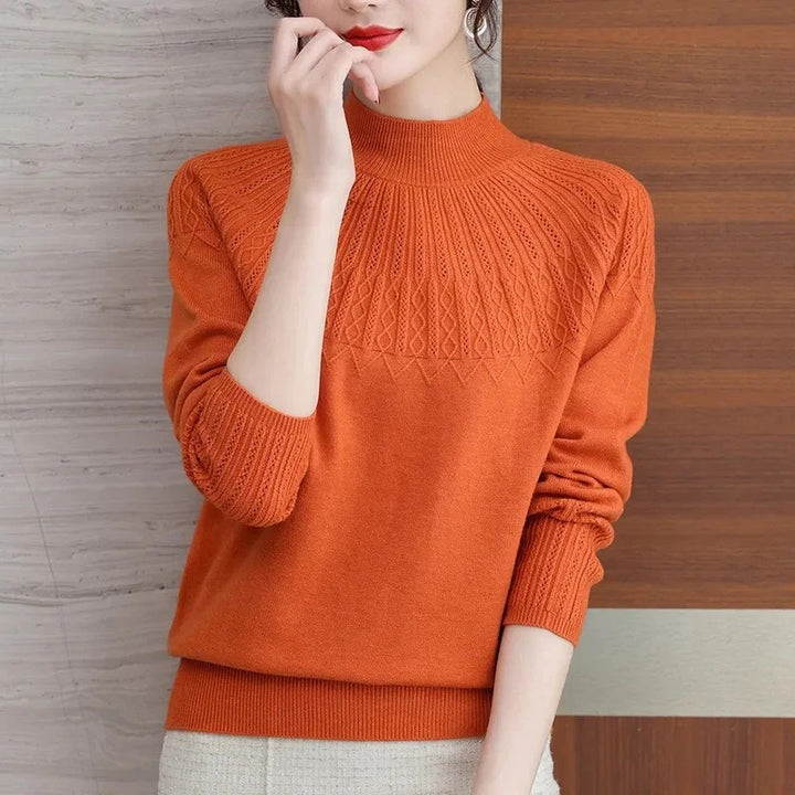 Sonnet Pointelle Mock Neck