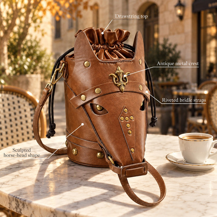 Destrier Horse-Head Bucket Bag — ce_metastatic_01