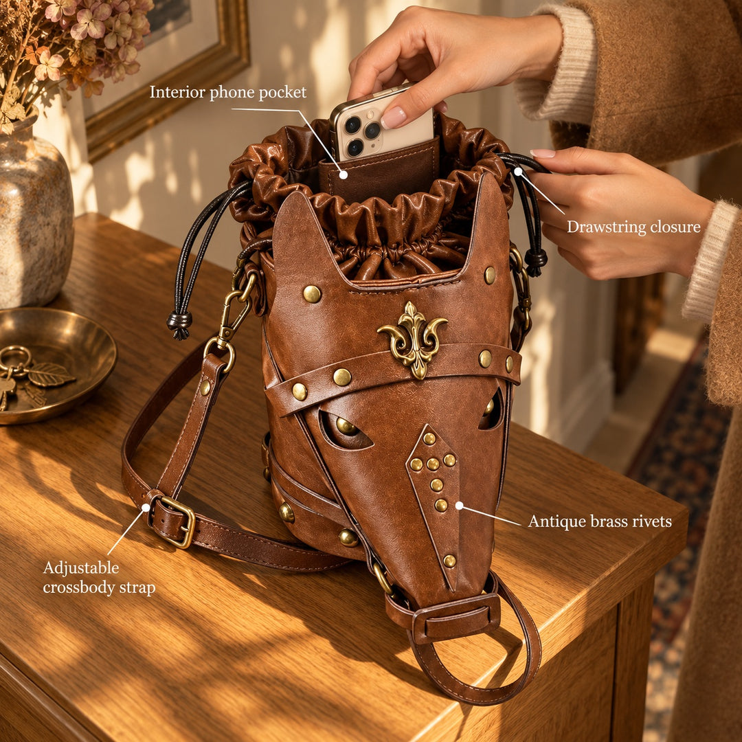 Destrier Horse-Head Bucket Bag — ce_metastatic_01