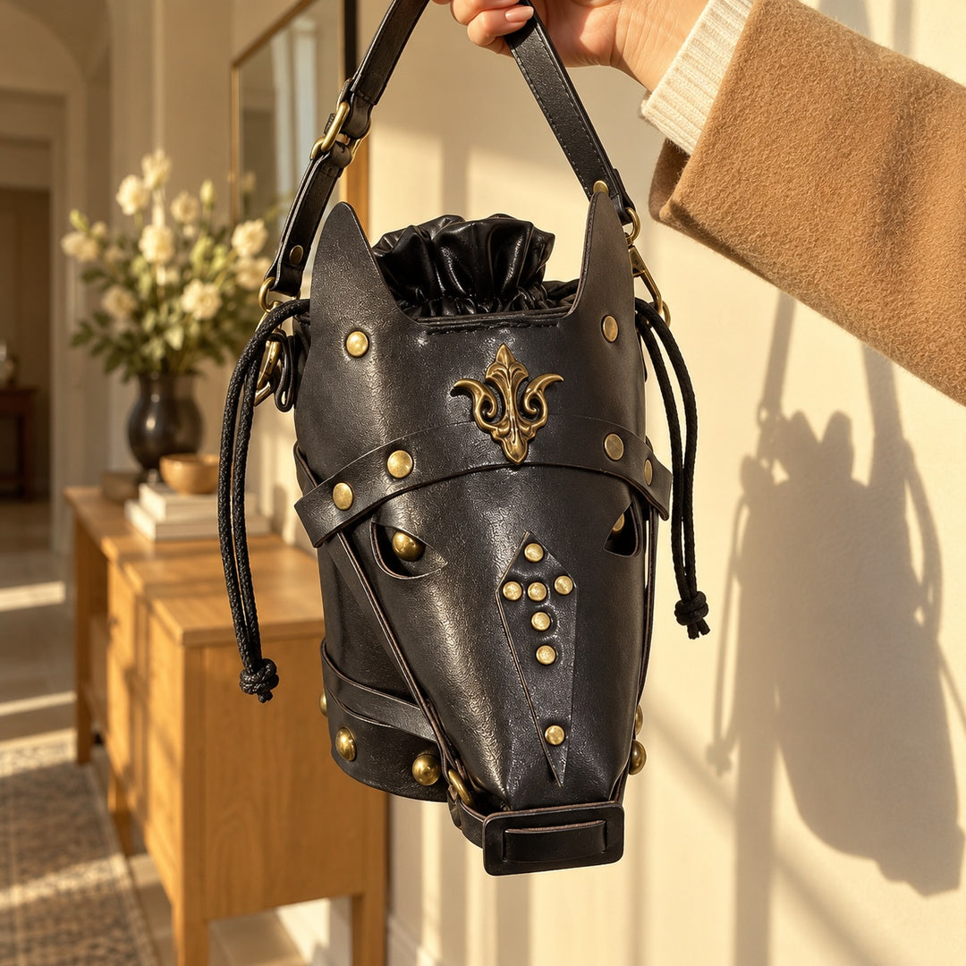 Destrier Horse-Head Bucket Bag — ce_metastatic_01